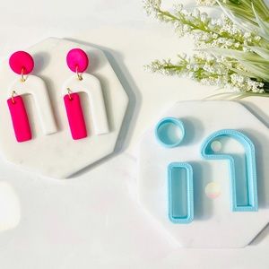 Clay Cutters for Polymer Clay (earrings not included)